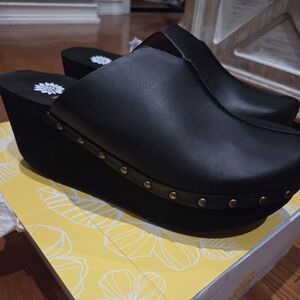 Black Platform Clogs